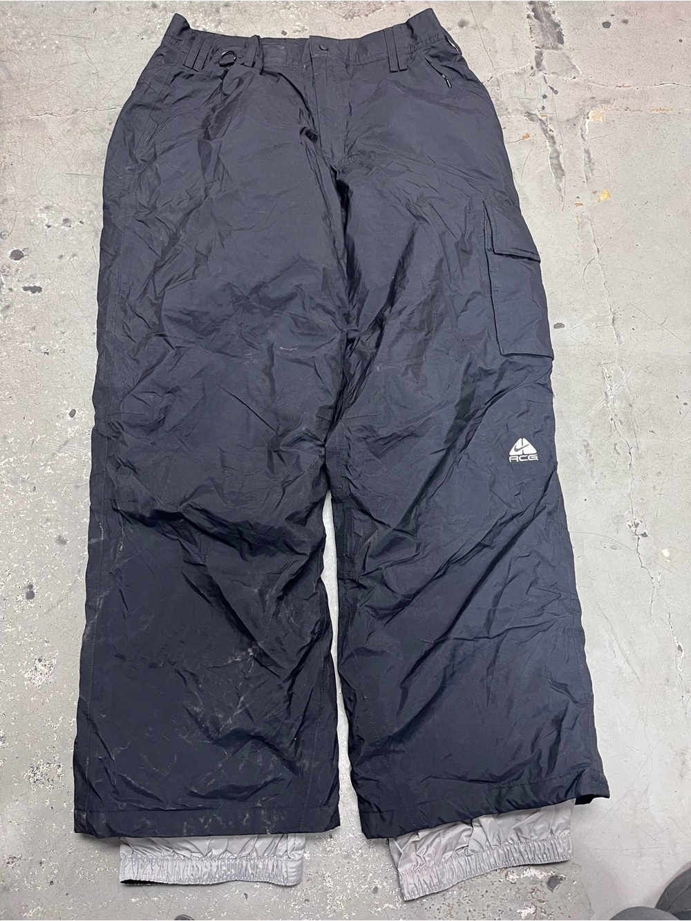 Nike ACG Black Men's Cargo Snow Pants Sz large